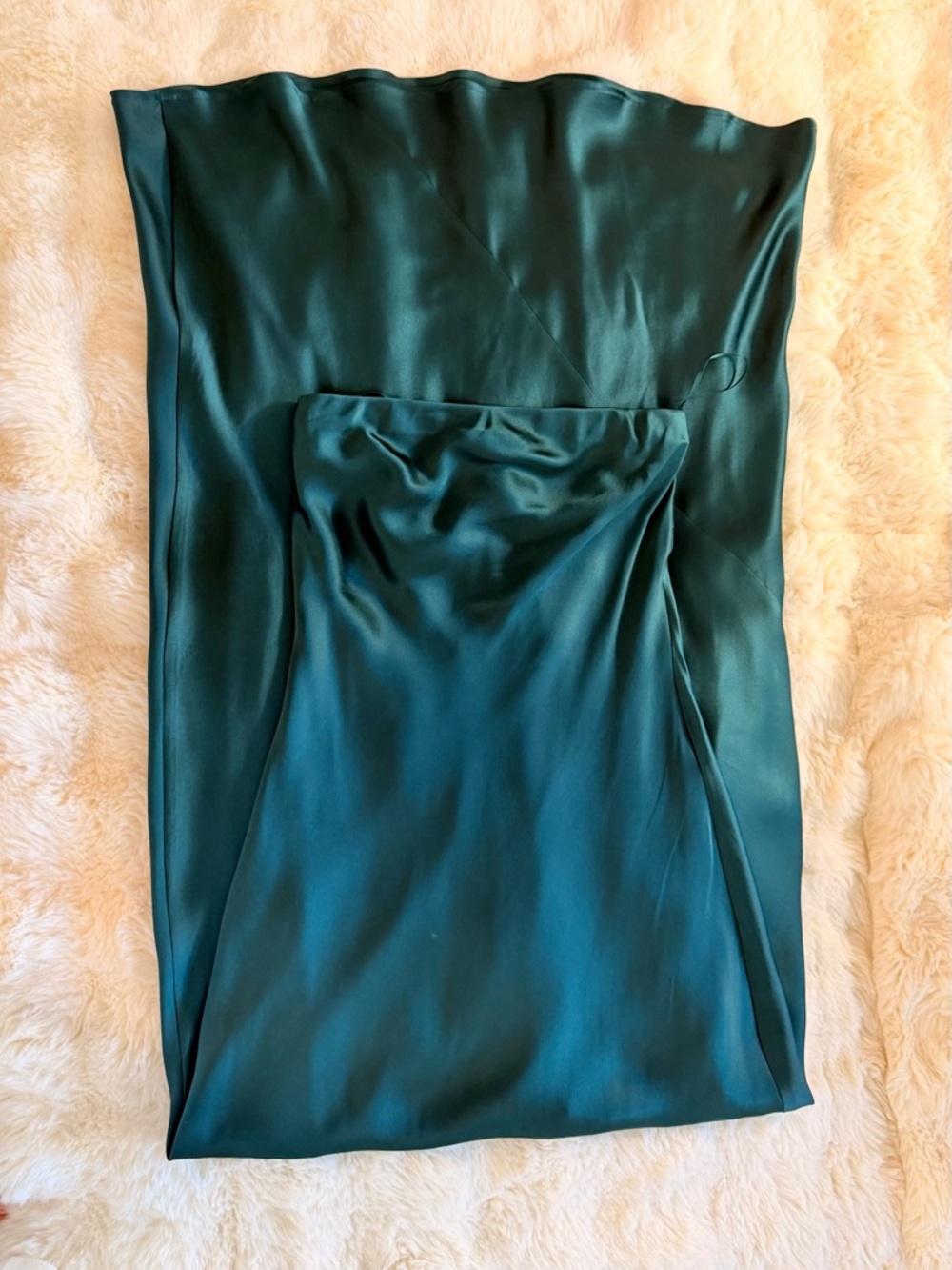Reformation Oren Silk Dress In Forest, NWOT, NEVER WORN, NO FLAWS. - Picture 10 of 12
